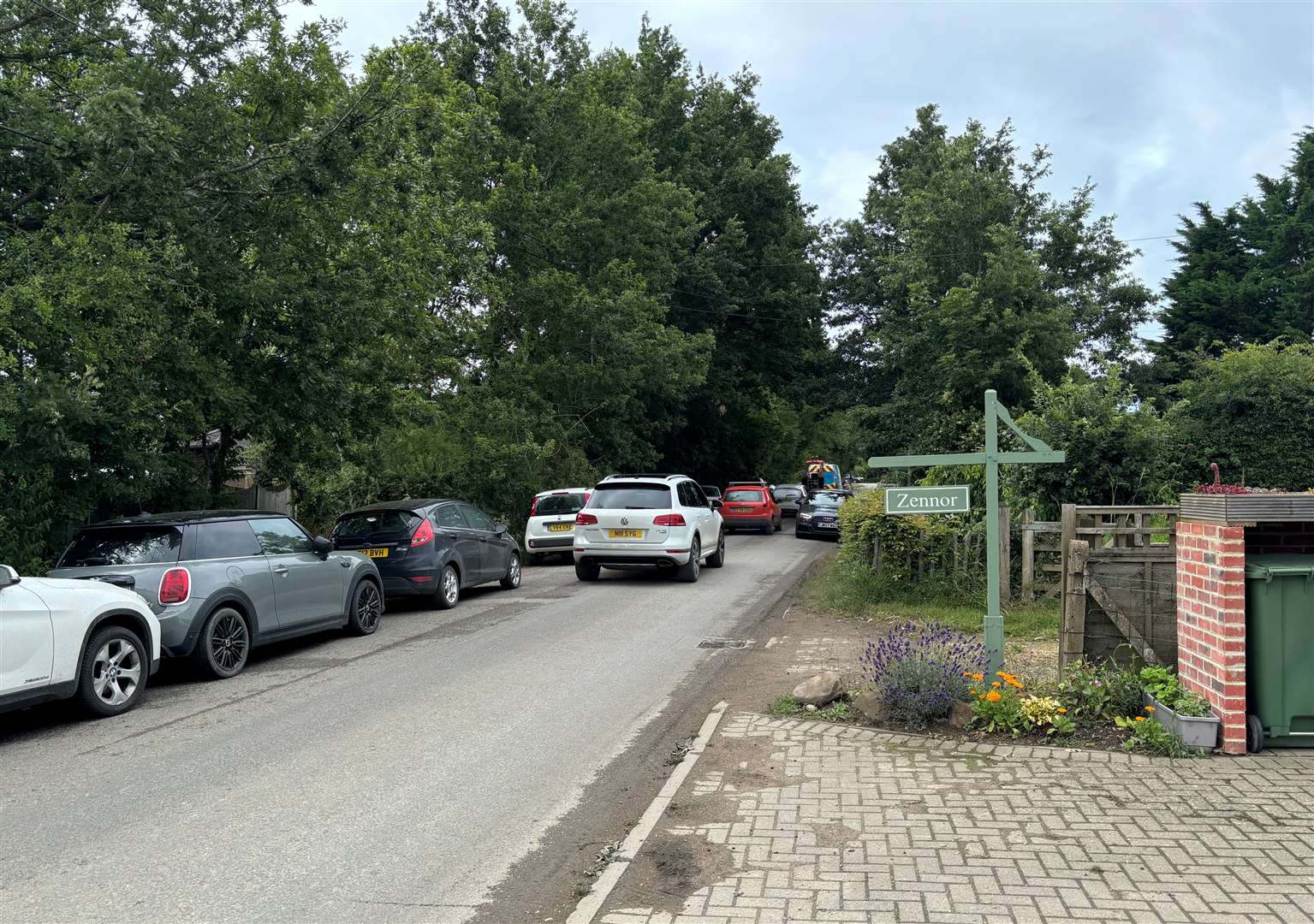 Villagers in Pluckley say congestion in Station Road is now excessive