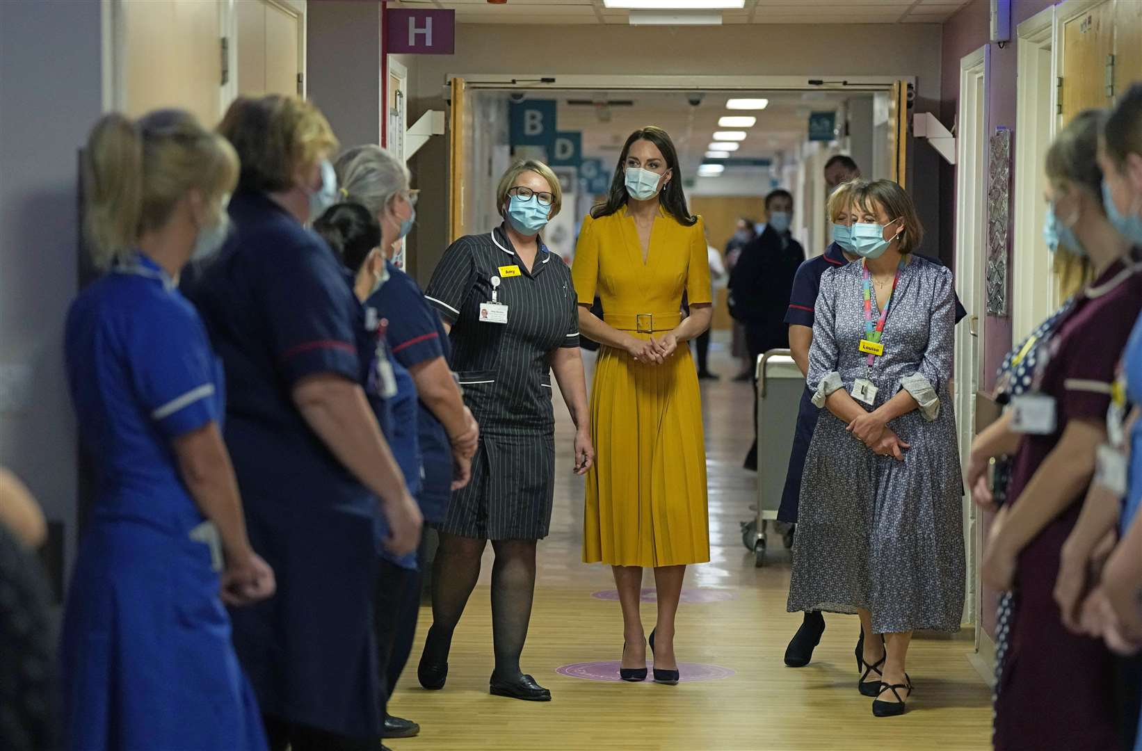 The Princess of Wales at the Royal Surrey County Hospital (Alistair Grant/PA)