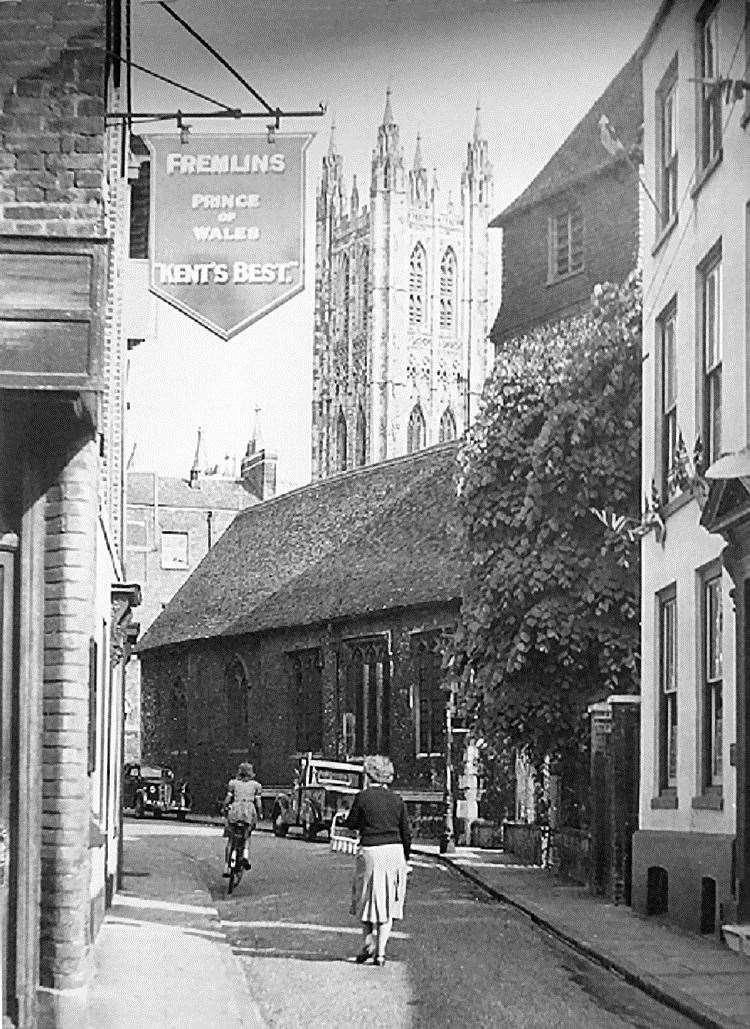 Prince of Wales, left, in 1953. Bunting for the coronation on June 2 of that year can be seen on the building opposite. Picture: Rory Kehoe