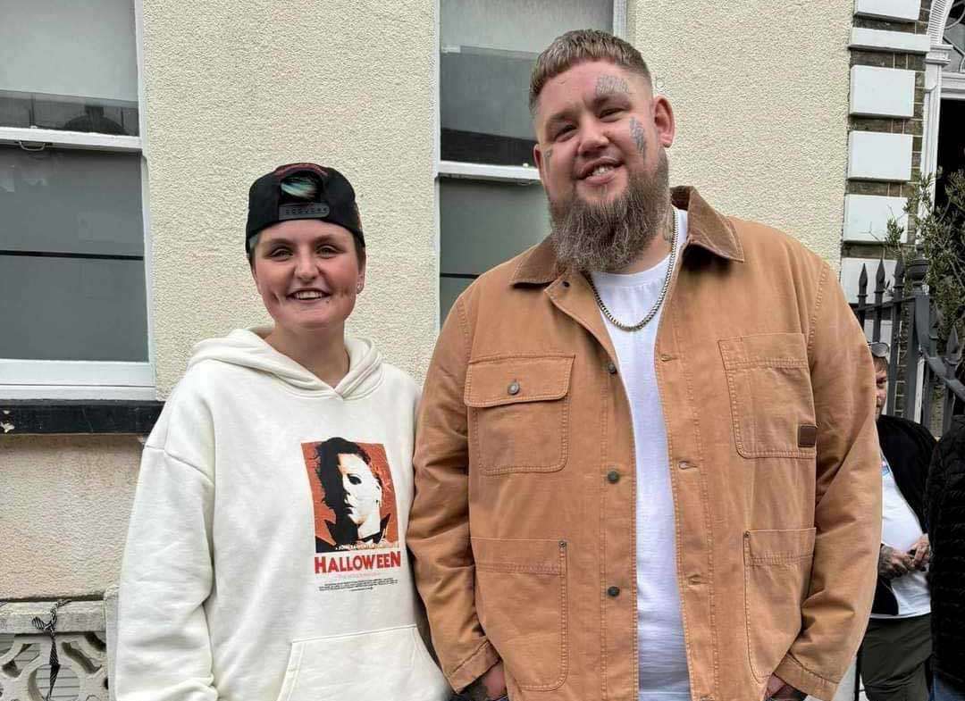 Emilie from Margate met Rag'n'Bone Man in Union Crescent as he visited yesterday