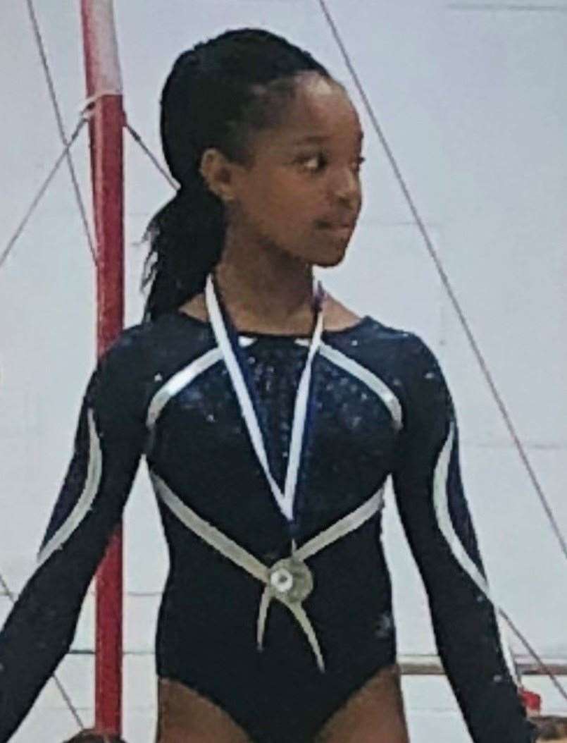 Charmaine Humba is a keen gymnast. She is pictured here in 2019