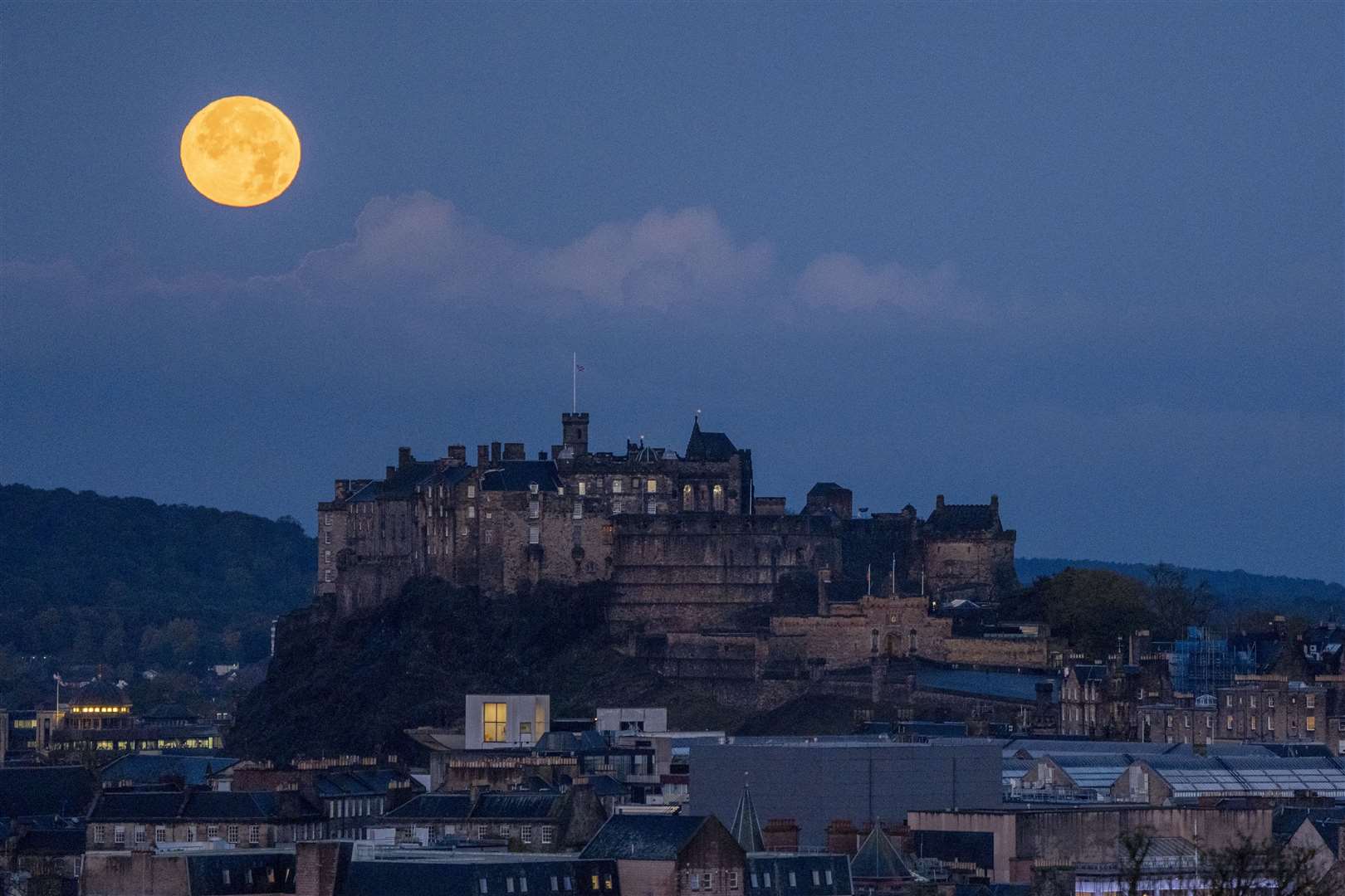 The incident occurred at Edinburgh Castle last November (PA)