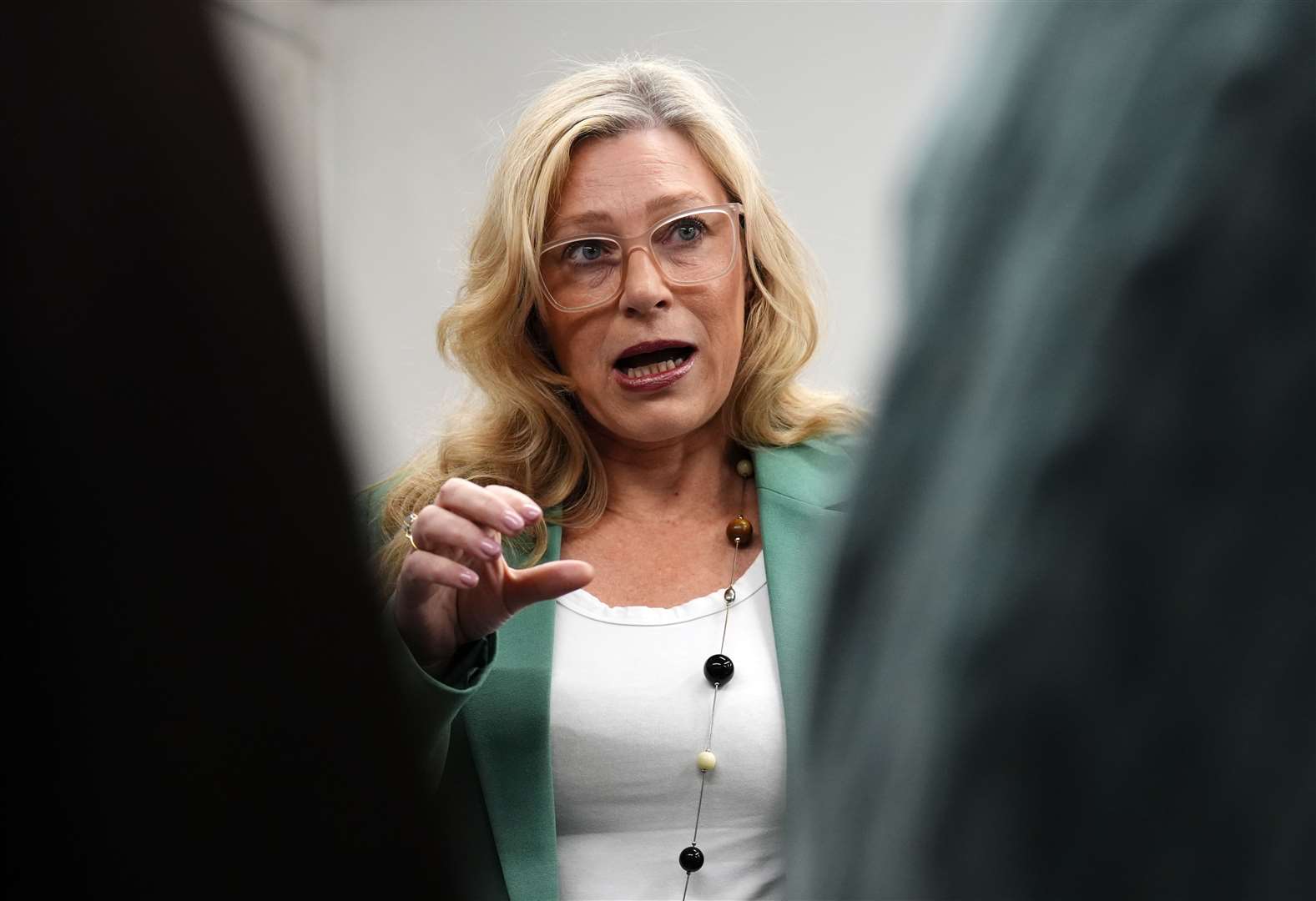 Acting Energy Secretary Gillian Martin also visited Forth Valley College on Thursday (Andrew Milligan/PA)