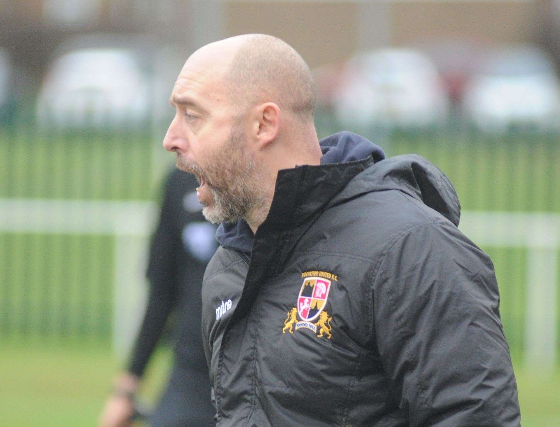 Lordswood manager Darren Anslow Picture: Steve Crispe