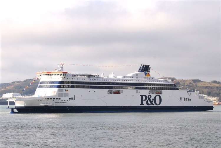 There are delays on P&O Ferries between Calais and Dover