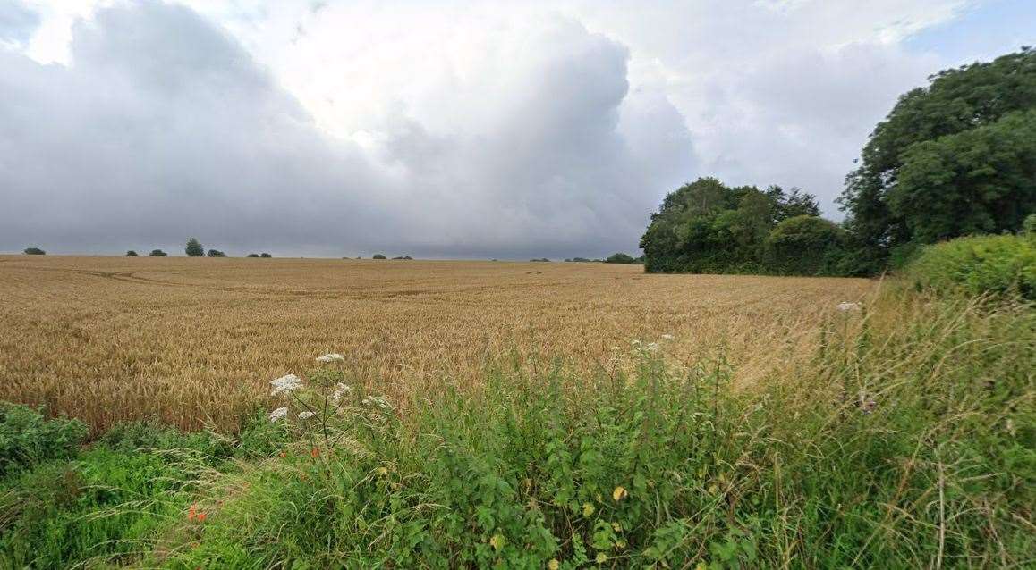 Land on The Street in East Langdon is currently earmarked for eight homes. Picture: Google