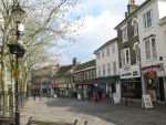 Ashford High Street, where a permit is needed to hand out leaflets and flyers