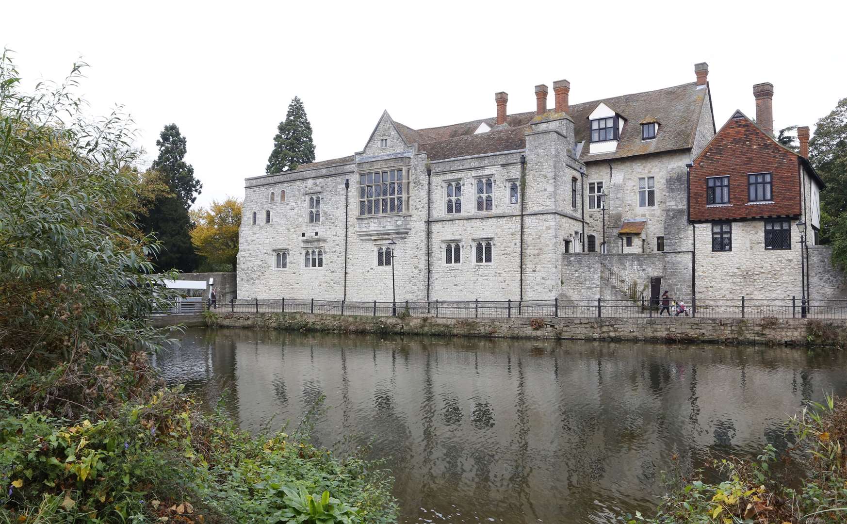 The Archbishop's Palace sits on the banks of the River Medway in Maidstone town centre. Picture: Andy Jones