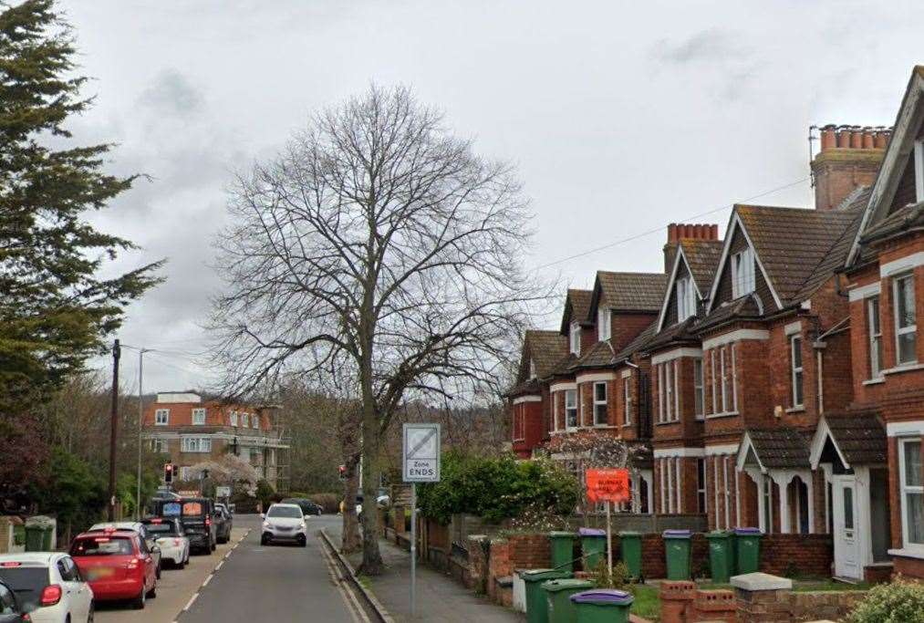 Two suspects have been charged after a woman was hospitalised following an assault at a property in Beachborough Road, Folkestone. Picture: Google