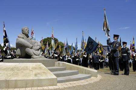 Battle of Britian memorial service at Capel-le-Ferne