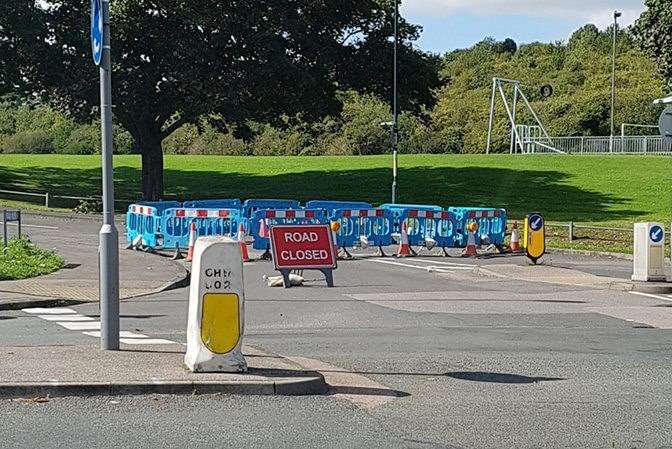 Sinkhole closes Wayfield Road, Chatham at junction with Street End Road