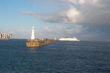 Ferry leaving Dover