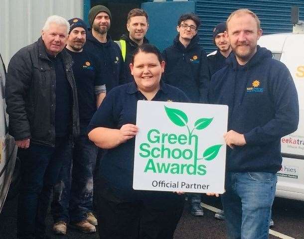 The team at Green School Awards judging organisation SGS Energy, including director Terry Adams, far left (22579370)