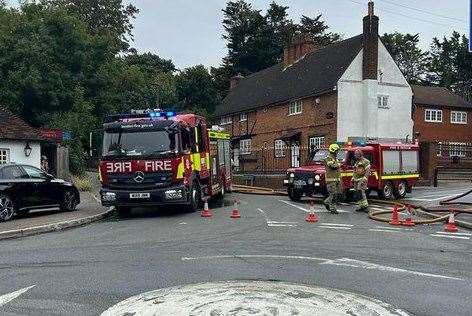 80 firefighters have been tackling a blaze at a childcare centre in Sandy Lane, Orpington. Picture: London Fire Brigade