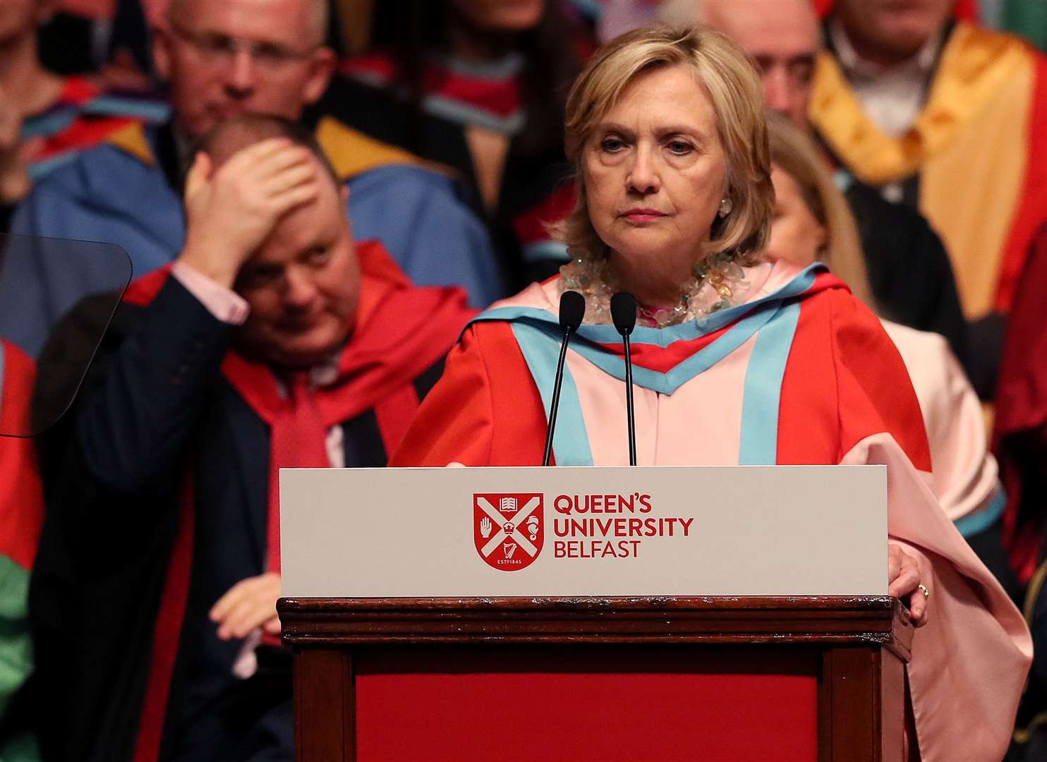 Hillary Clinton is the chancellor at Queen’s University (Brian Lawless/PA)