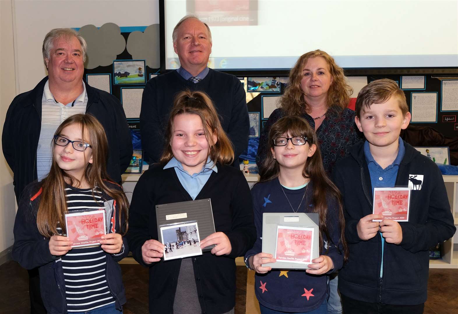 Pupils from Fairview Primary School, Wigmore take a trip down memory lane