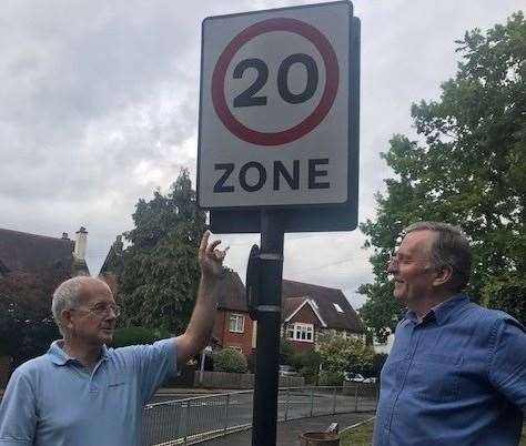 Tonbridge county councillors Michael Payne (left) and Richard Long