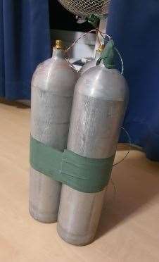 A hoax device made by Khalife (Metropolitan Police/PA)