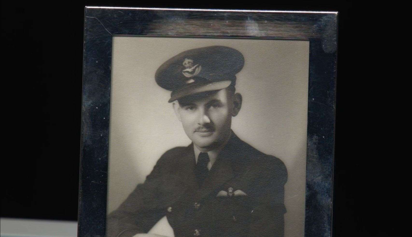 A younger Colin Betts in his formal military uniform