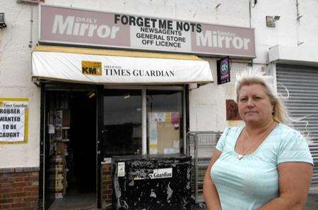 Janet Clare, owner of Forget Me Nots newsagents in Warden Bay Road which was burgled