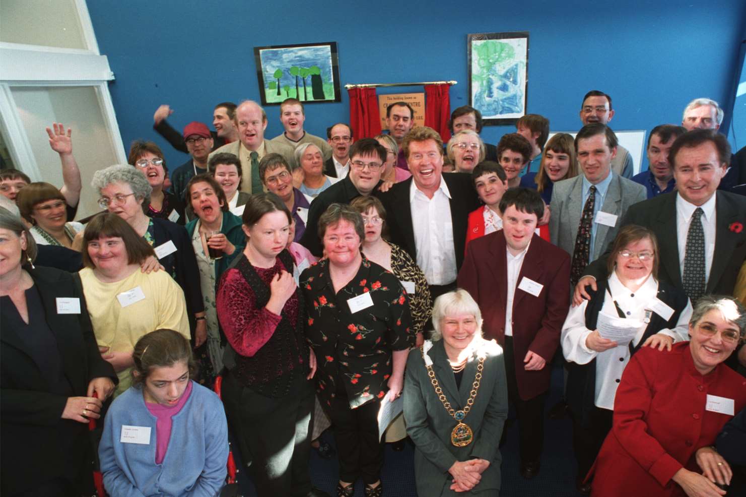 Michael Crawford at the opening of The Crawford Centre in Sheerness. Anne Dear is pictured to the right of the actor.