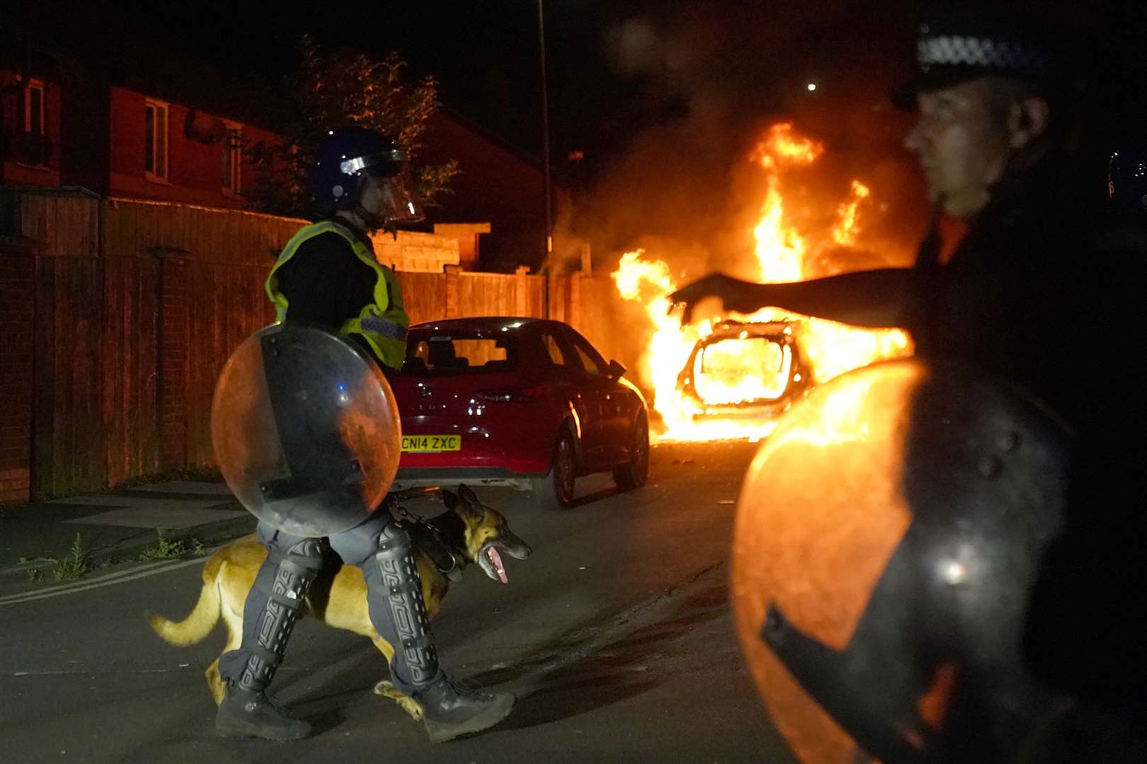 Violence broke out in a number of towns and cities this summer (Owen Humphreys/PA)