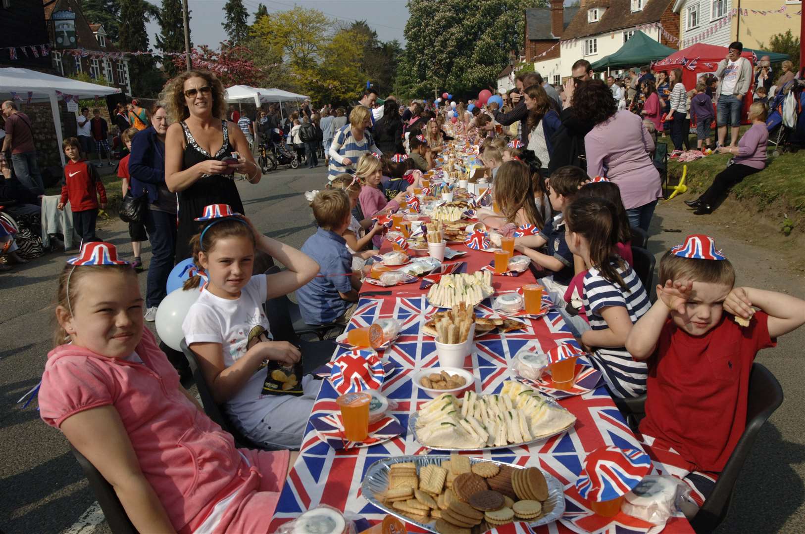 A street party in Yalding