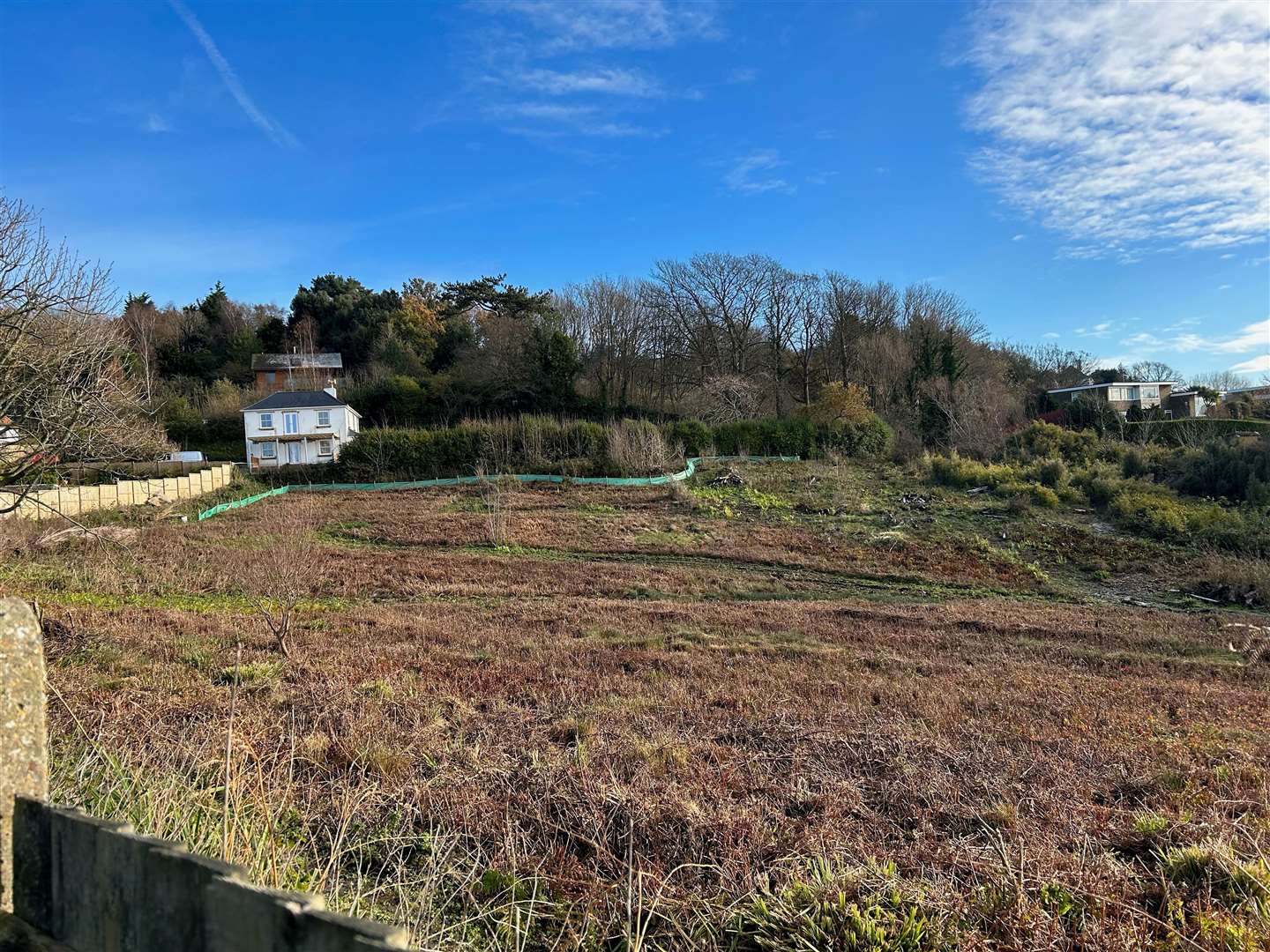 The site where the homes will be built