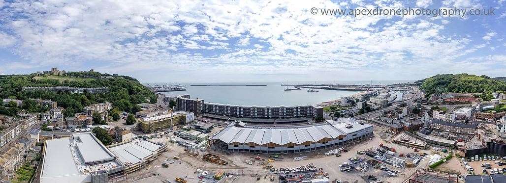 A panoramic shot of the site in August 2017. Picture: Apex Drone Photography