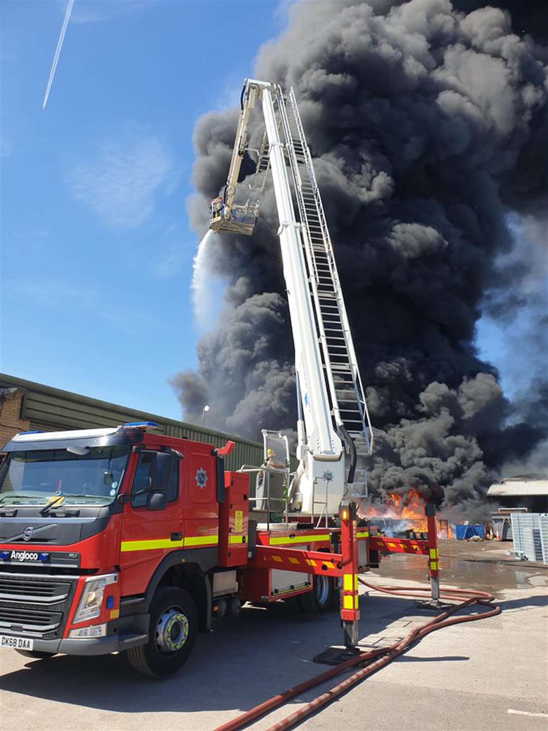 Some 20 fire engines have attended the blaze (@MerseyFire/Twitter/PA)