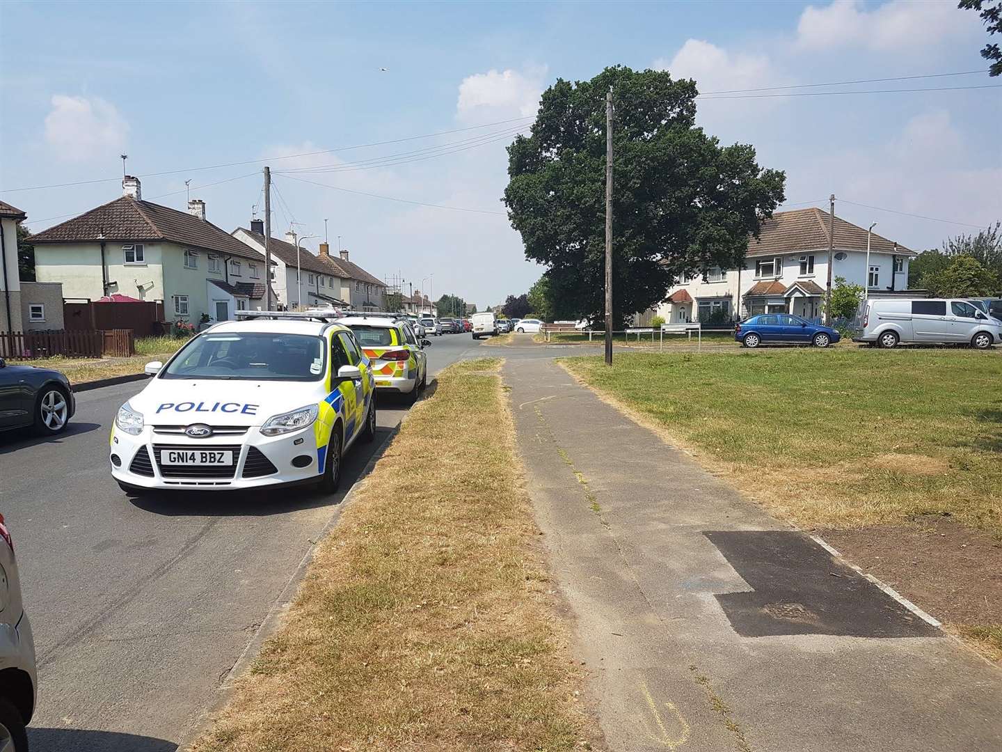 Police in Dean's Walk Ashford