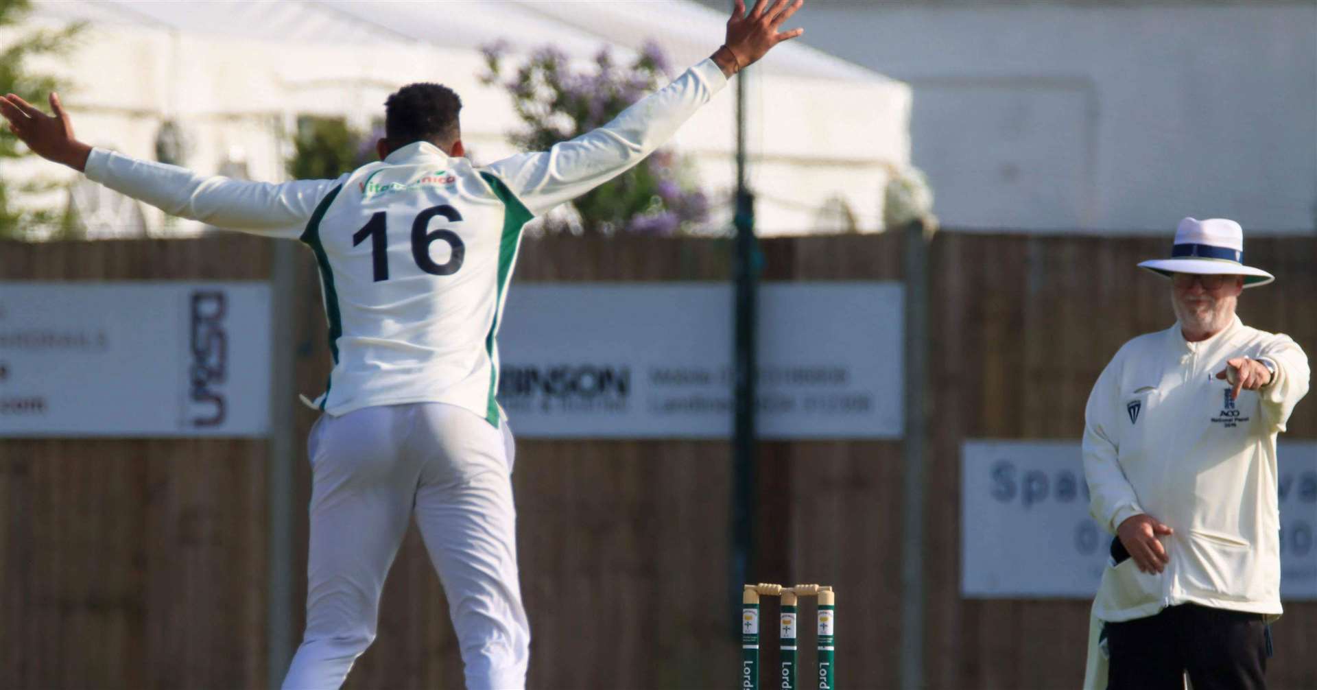 Thando Ntini on his way to 4-25 for Lordswood. Picture: Allen Hollands