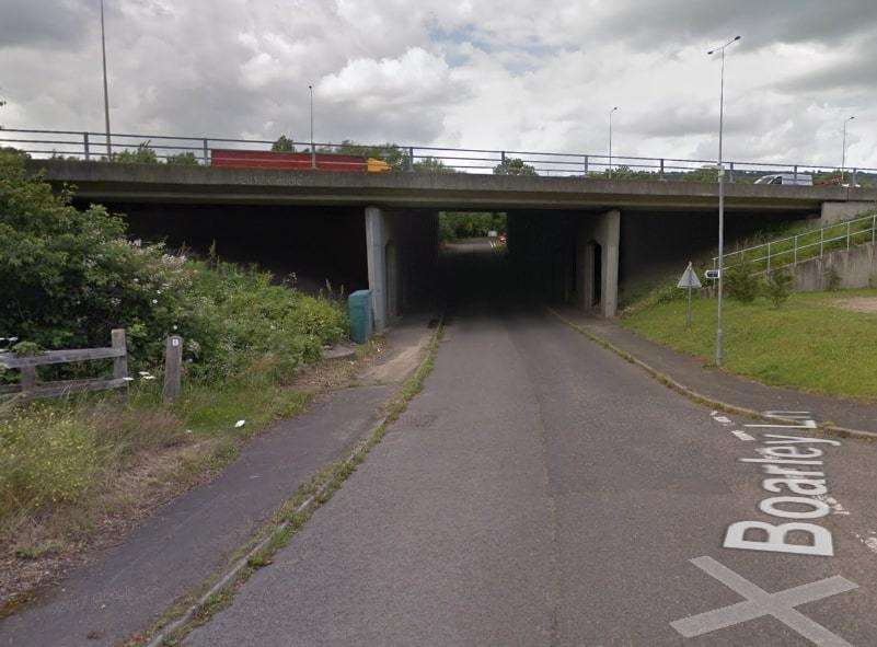 A motorist's car started flooding in a ditch in Boarley Lane, Maidstone (5333578)