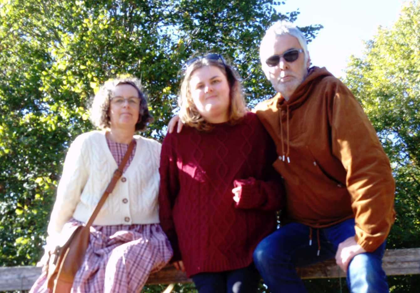 Rob Boxall, pictured with his wife and daughter, lost his job due to his commitment to shielding from Covid. Picture: Rob Boxall