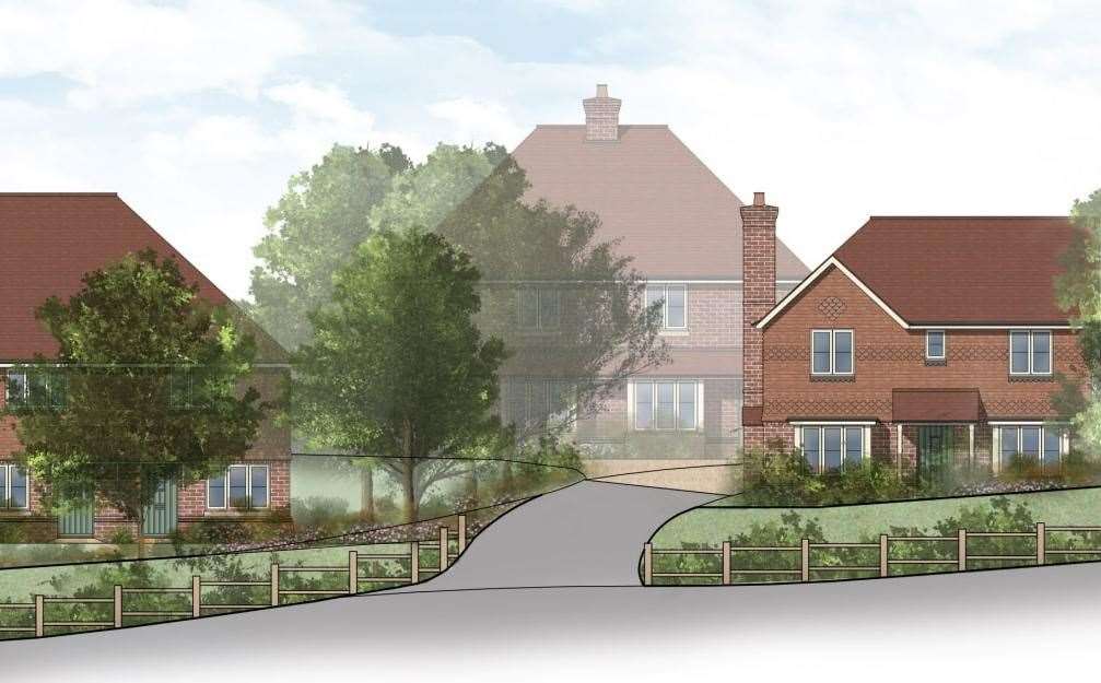 How the proposals for 17 homes could look in Wingham, near Canterbury. Picture: Esquire Developments