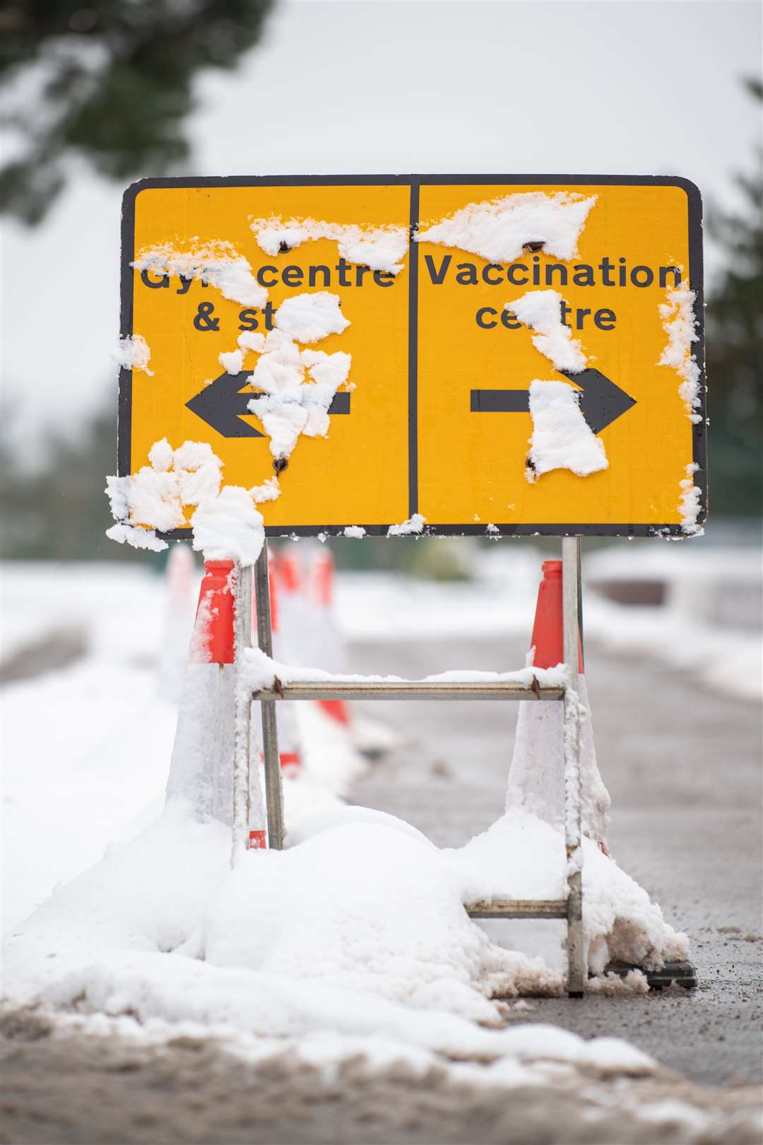 Wintry weather across large parts of Scotland has made travel to vaccination centres more difficult in recent days (Joe Giddens/PA)