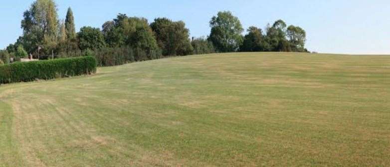 How the site currently looks at Cotton Hill, Hamstreet. Picture: Hallam Land Management