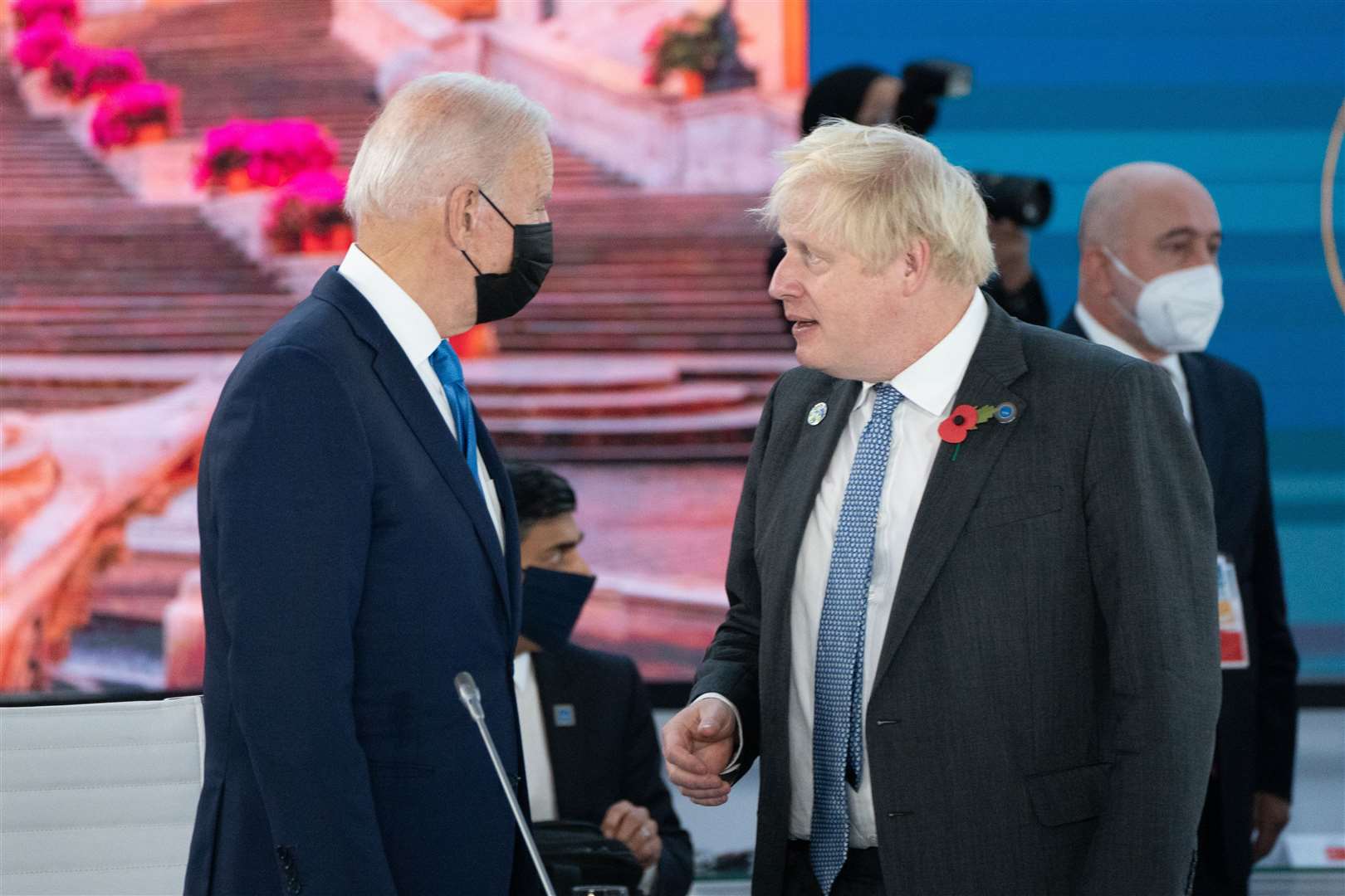 Joe Biden and Boris Johnson (Stefan Rousseau/PA)