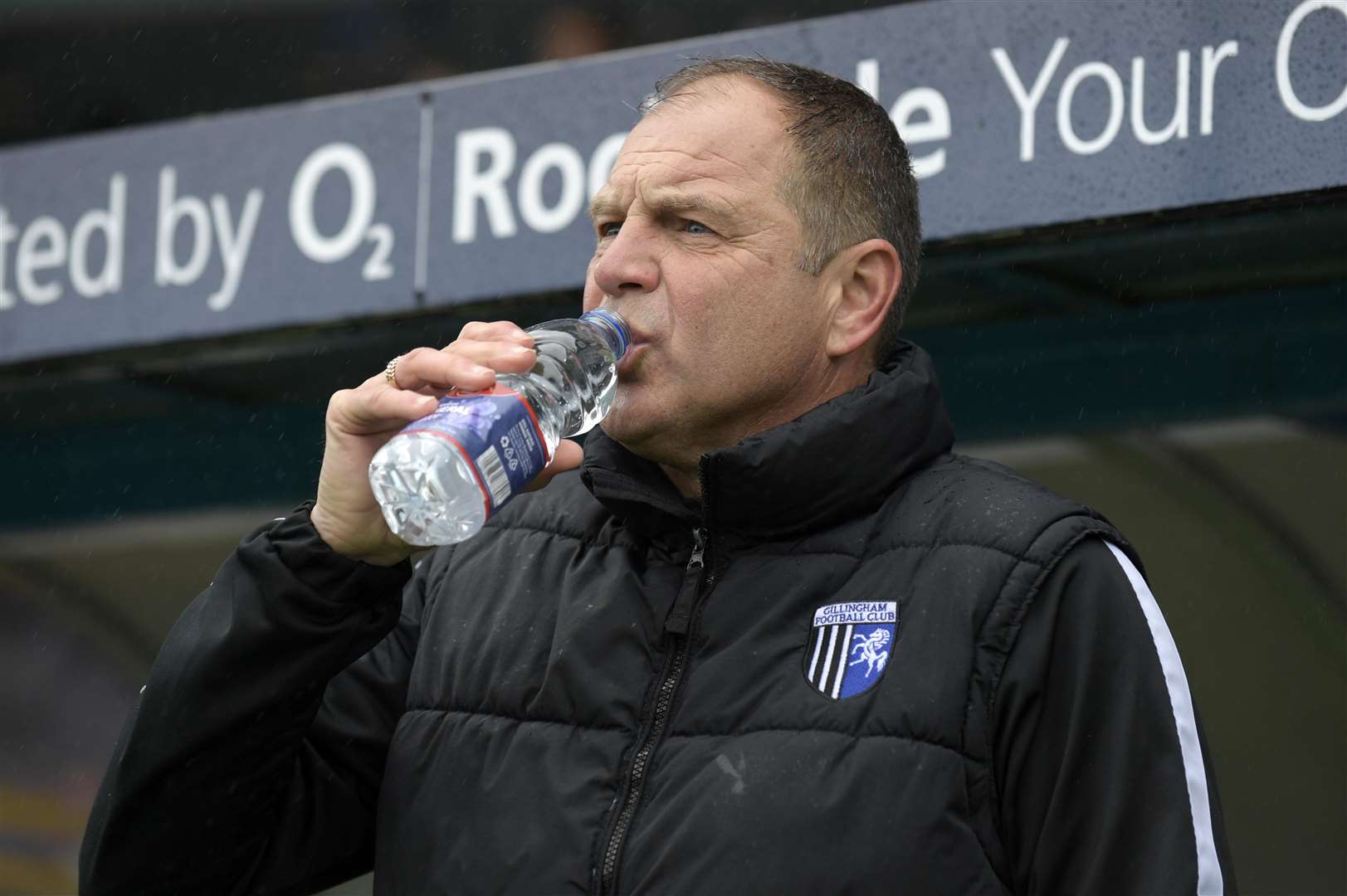 Steve Lovell on the touchline at Rochdale last year Picture: Barry Goodwin