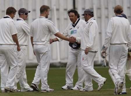 Hartley Country Club celebrate a wicket
