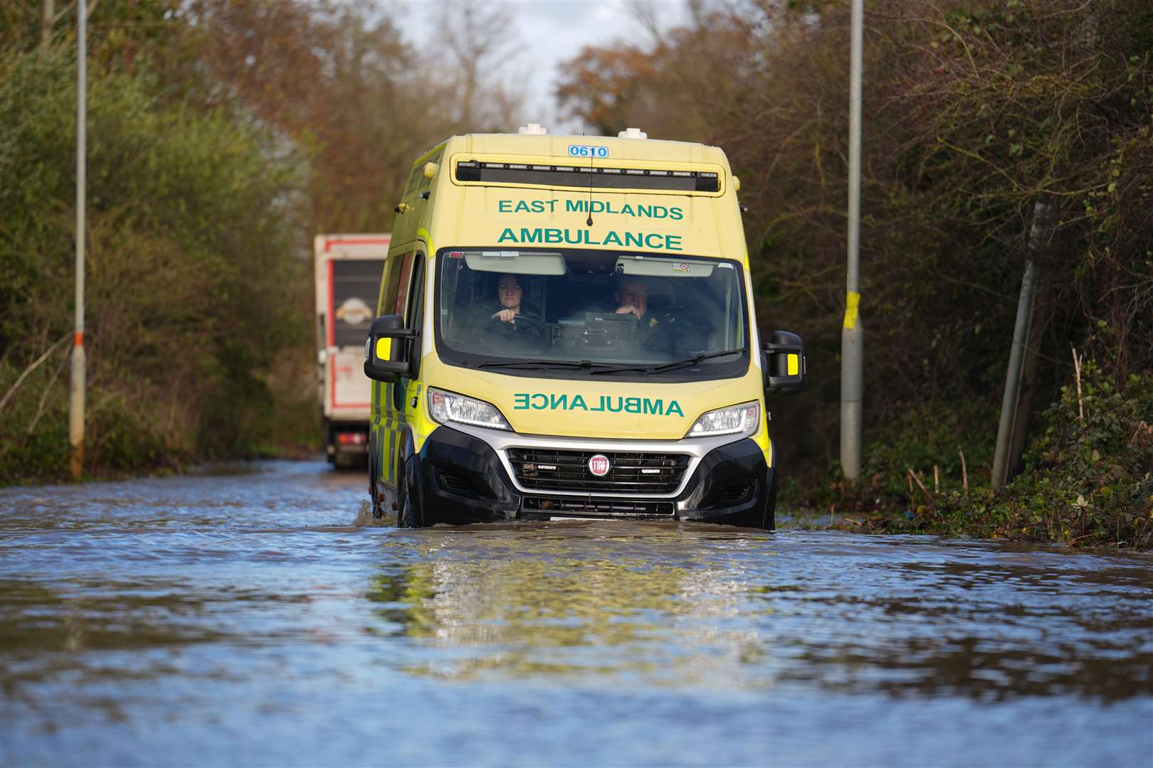 The storm brought more than 80% of November’s average monthly rainfall in less than 48 hours (Jordan Pettitt/PA)