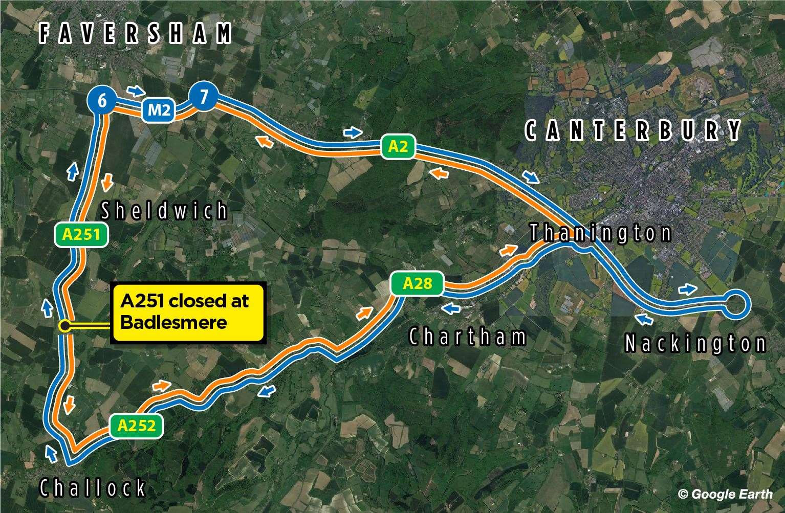 The diversions to be implemented from July 27