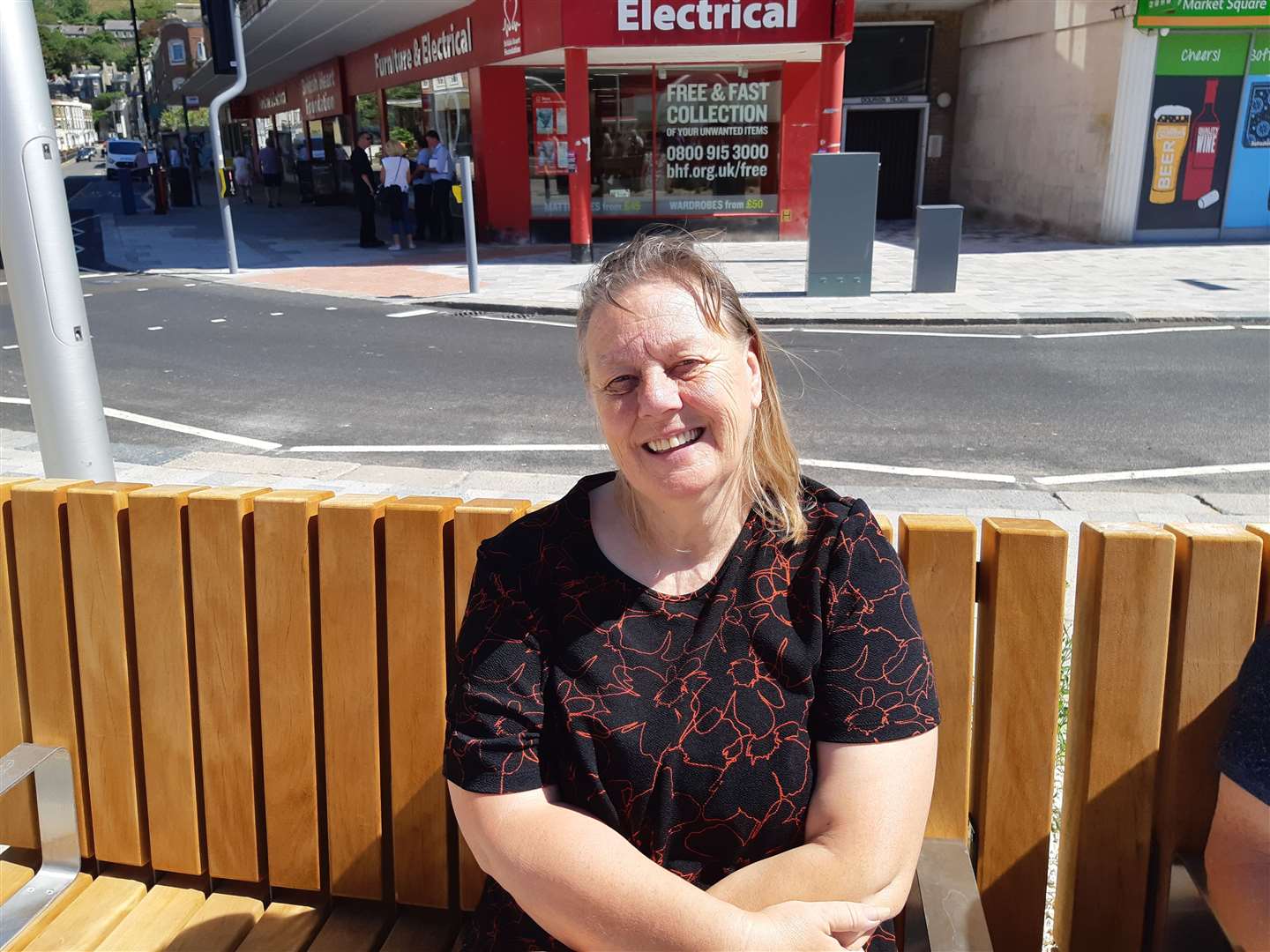 Donna Marshall was impressed with the new square. Picture: Sam Lennon