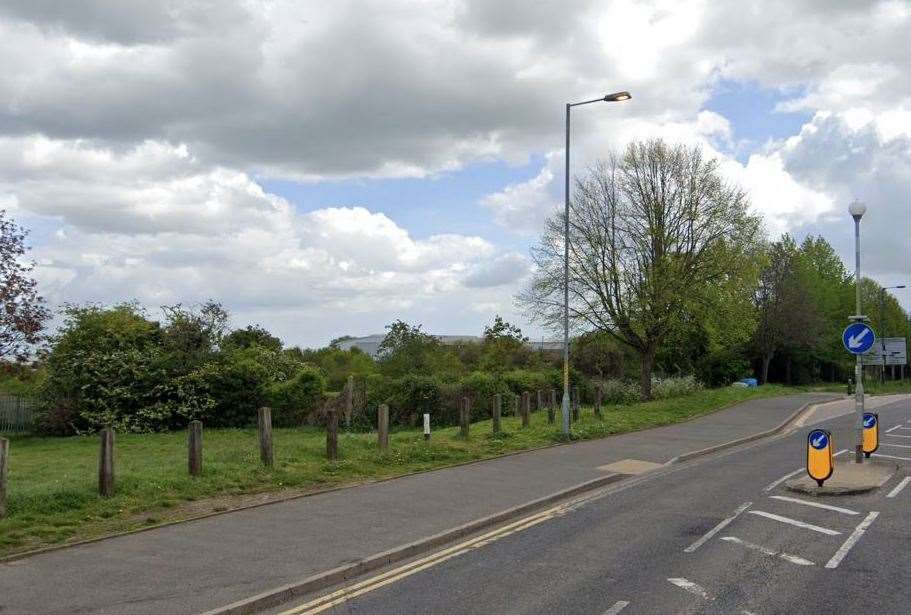 An unauthorised traveller encampment has been reported near Cornwallis Roundabout in Gillingham. Photo: Google