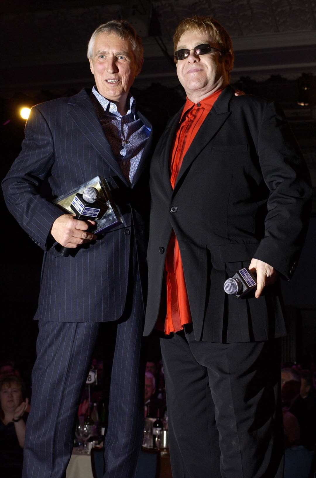 Johnnie Walker with Sir Elton John at the Sony Music Awards (Yui Mok/PA)