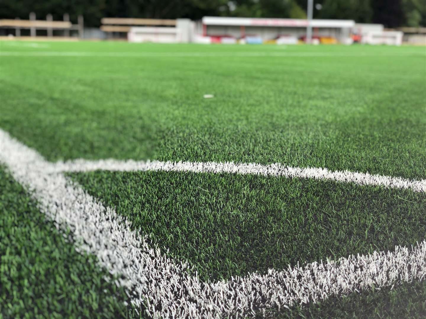 An air ambulance landed at Chatham Town FC’s Bauvill Stadium yesterday to help a supporter