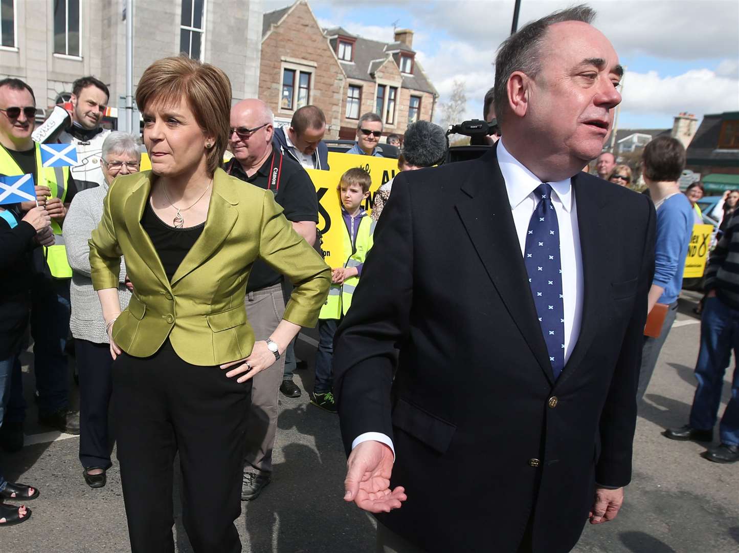 Alex Salmond and Nicola Sturgeon worked together in the run-up to the independence vote in 2014, but the relationship between the pair has since broken down (Andrew Milligan/PA)