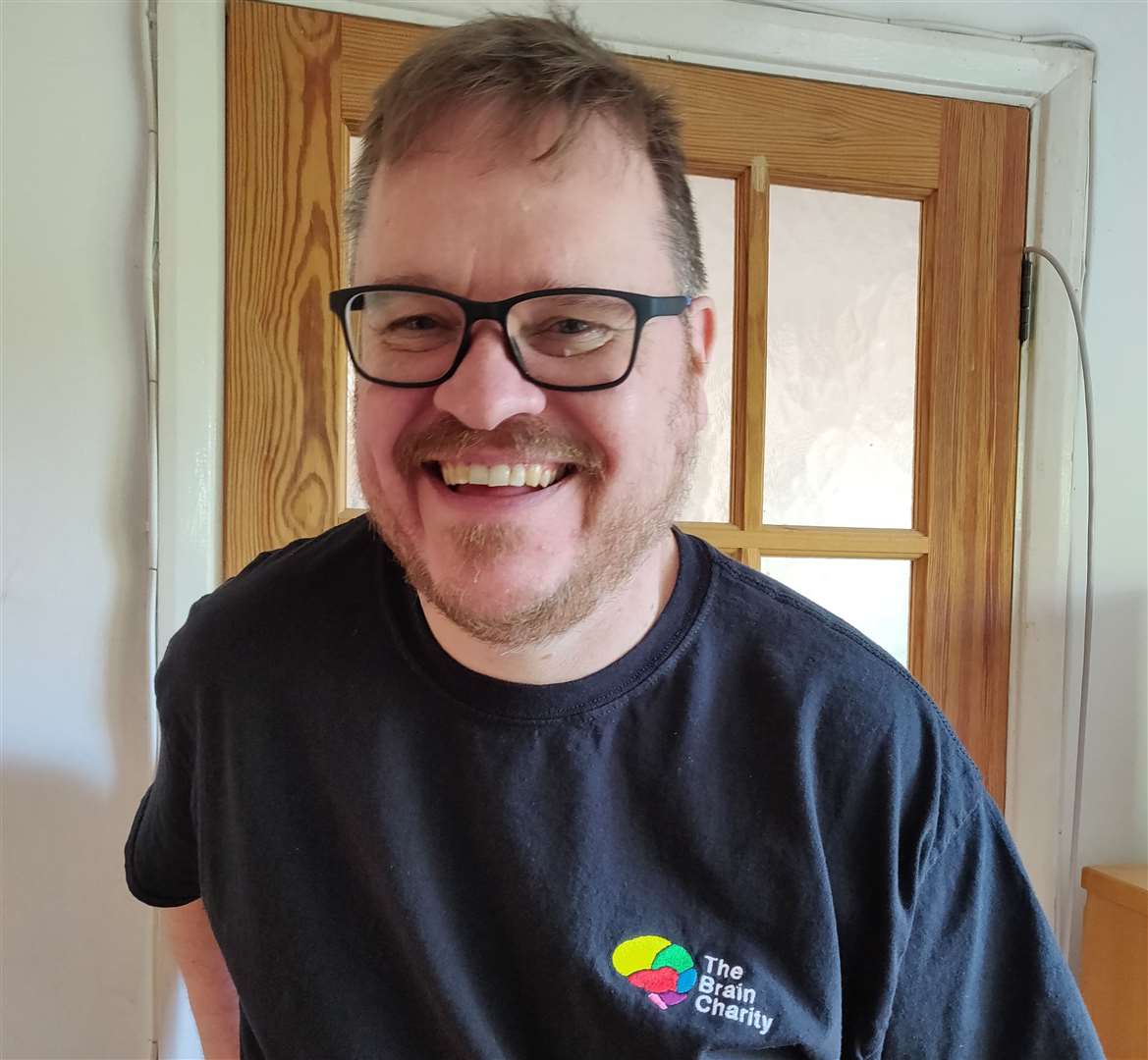 Paul Ives, 54, from Medway, suffered a ruptured brain aneurysm in January 2020 Pic: The Brain Charity
