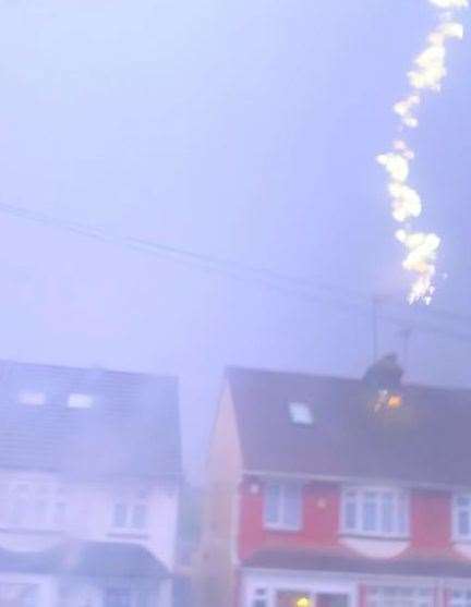 Lightning strikes house in Northfleet as storm marks end of summer