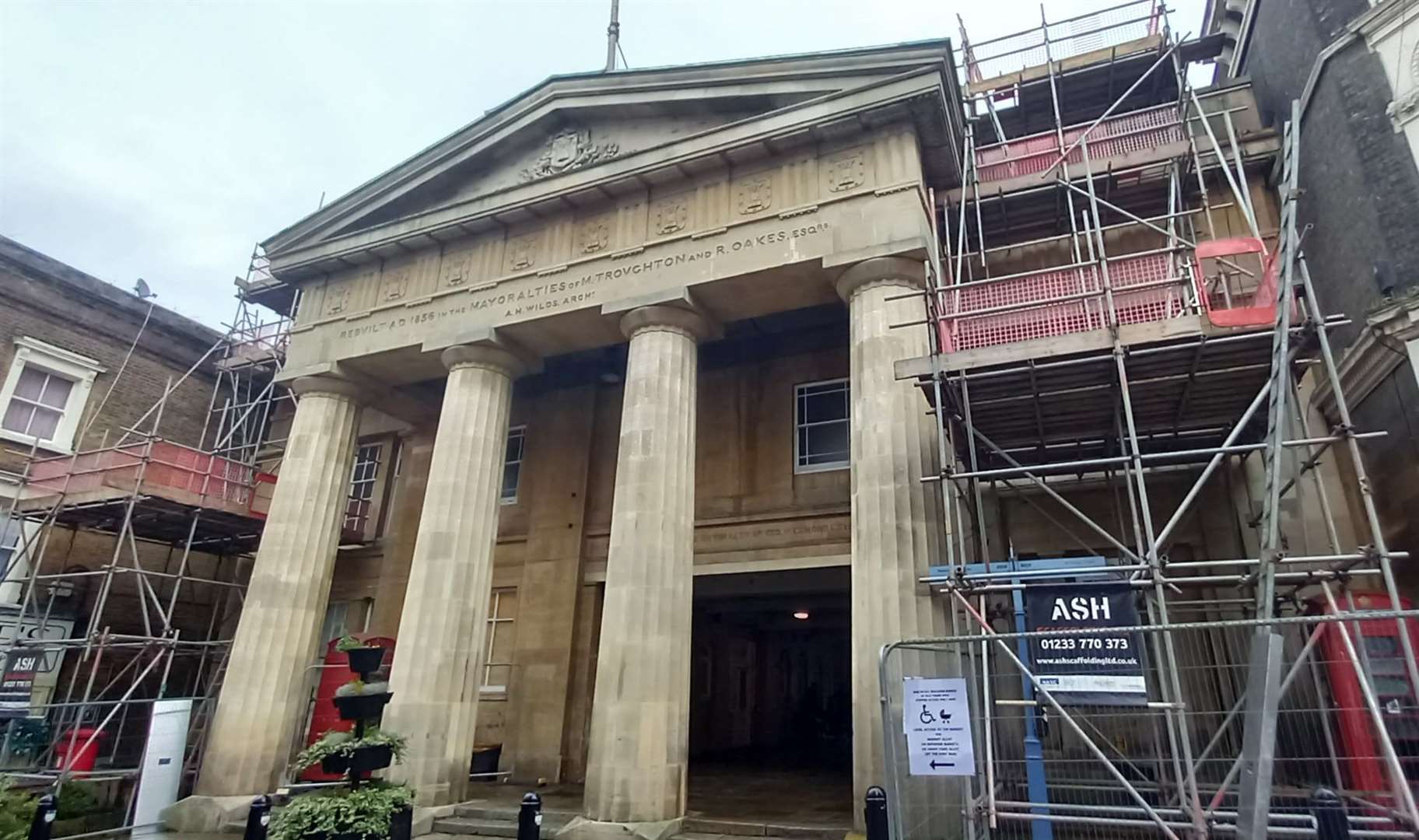 Works started to repair the roof in November